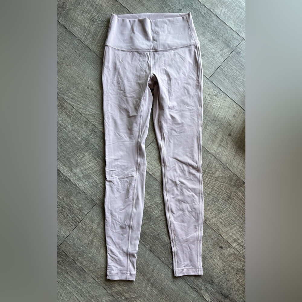 Lululemon Athletica Soft Pink High-Waisted Leggings
